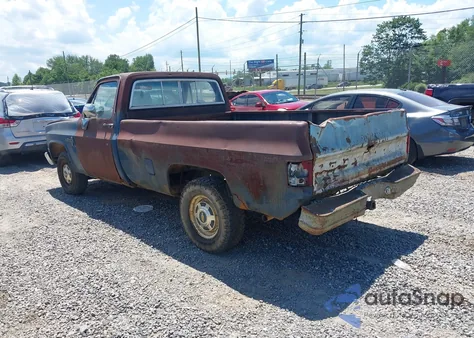 1982 Chevrolet C20 из США, поврежденный, VIN 1GCGC24M6CJ114288